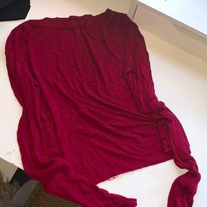 Burgundy long sleeve